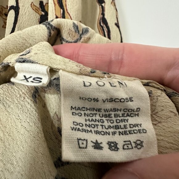 Doen Baltic Top Cream Scroll Print - Picture 6 of 7